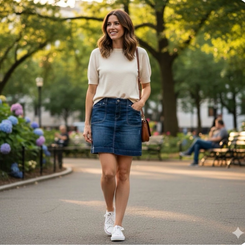 Denim White House black market Skirt